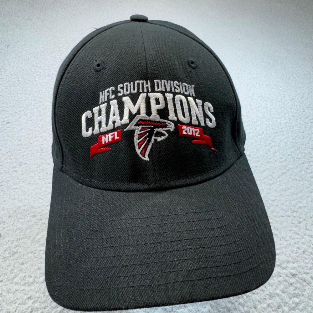 Atlanta Falcons Hat Cap Strap Back Black 2012 NFC South Champions New Era NFL